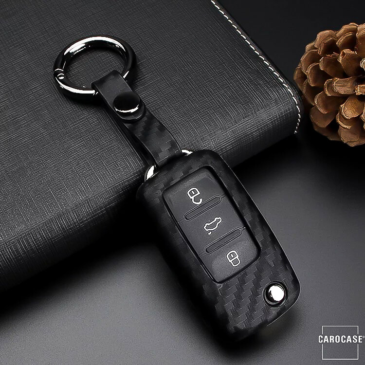 Silikon Schlüsselhülle / Schutzhülle (SEK3) passend für Volkswagen, Skoda, Seat Schlüssel Premium Autoschlüssel Schutzhülle - Detailansicht 2