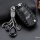 Silikon Carbon-Look Schlüssel Cover passend für Volkswagen, Skoda, Seat Schlüssel schwarz SEK3-VXN