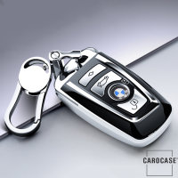 Black-Glossy Silikon Schutzhülle passend für BMW Schlüssel  SEK7-B4