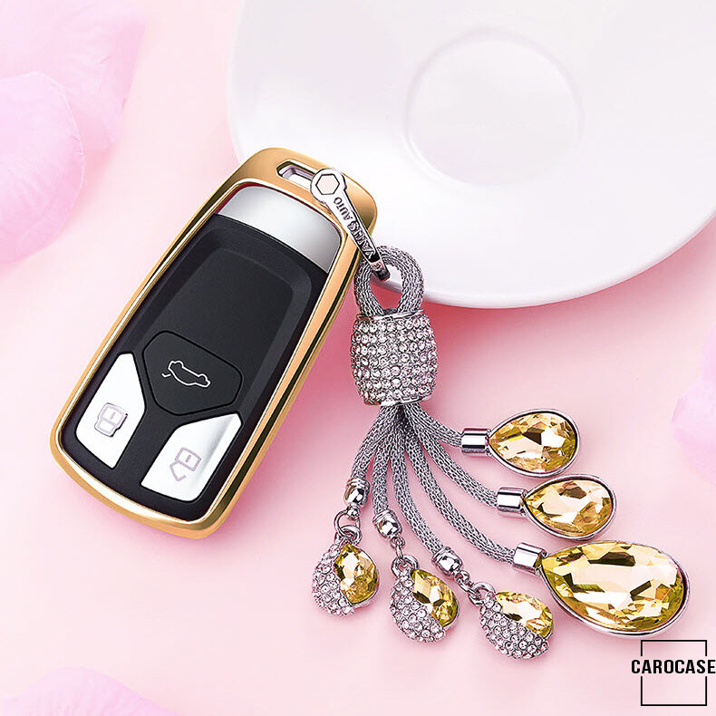 Silicone key fob cover case fit for Audi AX6 remote key