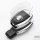 Black-Glossy Silikon Schutzhülle passend für Mercedes-Benz Schlüssel  SEK7-M7