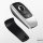Black-Glossy Silikon Schutzhülle passend für Mercedes-Benz Schlüssel silber SEK7-M9-15