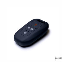 Cover Guscio / Copri-chiave silicone compatibile con Opel, Citroen, Peugeot P2 nero