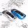 Silicone key fob cover case fit for Porsche PE2 remote key blue