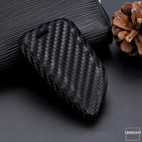 Silikon Carbon-Look Schlüssel Cover passend für BMW Schlüssel schwarz SEK3-B7-1