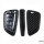 Silikon Carbon-Look Schlüssel Cover passend für BMW Schlüssel schwarz SEK3-B7 (Schutzhülle ohne Zubehör)