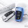 Glossy Silikon Schutzhülle / Cover passend für Audi Autoschlüssel AX3 blau
