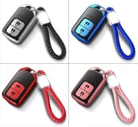 Silicone key fob cover case fit for Honda H11 remote key red