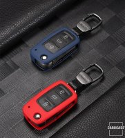 Silicone key cover (SEK6) for Volkswagen, Skoda, Seat keys - blue