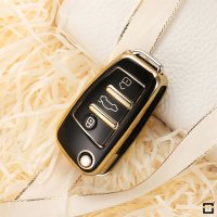 Funda protectora de TPU brillante (SEK18/2) para llaves Audi - negro