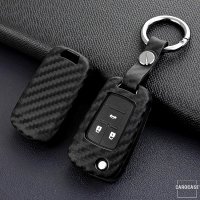 Cover Guscio / Copri-chiave silicone compatibile con Opel OP6, OP7, OP8, OP5 nero