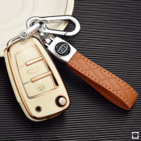 Funda protectora de TPU brillante (SEK18) para llaves Audi - beige