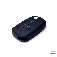 Silicone key fob cover case fit for Audi AX0 remote key black