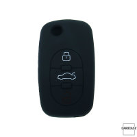 Silicone key fob cover case fit for Audi AX0 remote key black