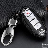 Coque de protection en silicone pour voiture Nissan clé télécommande N5, N6, N7, N8, N9 noir