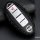 Cover Guscio / Copri-chiave silicone compatibile con Nissan N5, N6, N7, N8, N9 nero