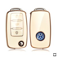Cover chiavi (SEK18) in TPU lucido per Volkswagen, Skoda,...