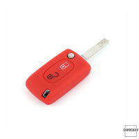 silicona funda para llave de Citroen, Peugeot, Fiat PX1 rojo