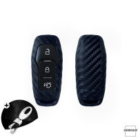 Coque de protection en silicone pour voiture Ford clé télécommande F3 noir