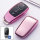 Silicone key fob cover case fit for Mercedes-Benz M9 remote key rose