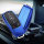 Glossy Silikon Schutzhülle / Cover passend für Mercedes-Benz Autoschlüssel M9 blau