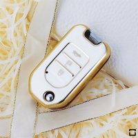 Glossy TPU key cover (SEK18/2) for Honda keys - white