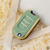 Glossy TPU key cover (SEK18/2) for Honda keys - green