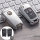 Silicone key fob cover case fit for Opel OP6, OP7, OP8, OP5 remote key silver
