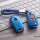 Cover Guscio / Copri-chiave silicone compatibile con Opel OP6, OP7, OP8, OP5 blu
