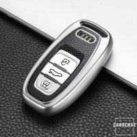 Silicone key fob cover case fit for Audi AX4 remote key...