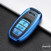 silicona funda para llave de Audi AX4 azul