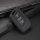 Silicone key fob cover case fit for Volkswagen, Skoda, Seat V4 remote key black