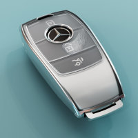 TPU key cover (SEK27) for Mercedes-Benz keys - transparent