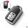 Silicone key fob cover case fit for Honda H12 remote key silver