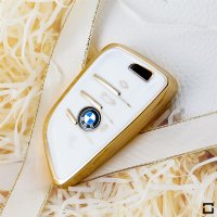 Glossy TPU key cover (SEK18/2) for BMW keys - white