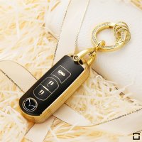 Funda protectora de TPU brillante (SEK18/2) para llaves Mazda - negro