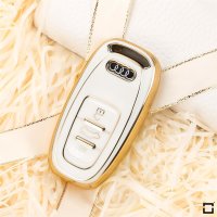 Glossy TPU key cover (SEK18/2) for Audi keys - white