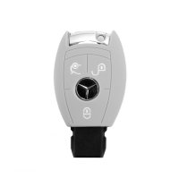 Silicone key fob cover case fit for Mercedes-Benz M7 remote key grey
