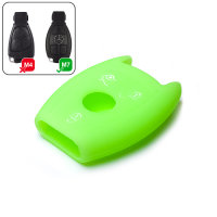 Silicone key fob cover case fit for Mercedes-Benz M7 remote key luminous green