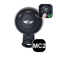 Silicone key fob cover case fit for MINI MC2 remote key black
