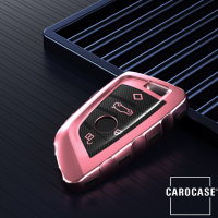 silicona funda para llave de BMW B6, B7 rosa