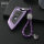 Silicone key fob cover case fit for BMW B6, B7 remote key purple