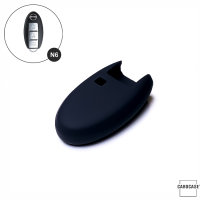 Cover Guscio / Copri-chiave silicone compatibile con Nissan N6 nero