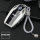 Silicone key fob cover case fit for BMW B8 remote key silver