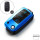 Silicone key fob cover case fit for Volkswagen, Skoda, Seat V2 remote key blue