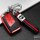 Silicone key fob cover case fit for Volkswagen, Skoda, Seat V4 remote key red