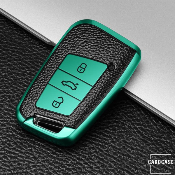 Schlüssel Hülle BF für 3 Tasten Auto Schlüssel Silikon Cover von  Finest-Folia (Schwarz Blau)