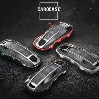 Coque de protection en silicone pour voiture Porsche clé télécommande PE2 vert