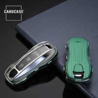 Cover Guscio / Copri-chiave silicone compatibile con Porsche PE2 verde