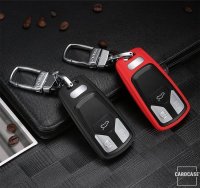 Silikon Schlüssel Cover passend für Audi Schlüssel AX6 schwarz